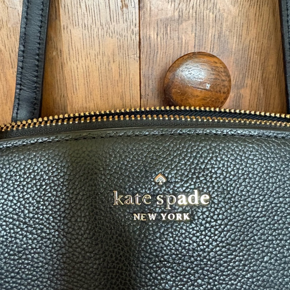 Kate Spade Monet, large triple compartment, tote, black leather pebbled - Picture 16 of 16